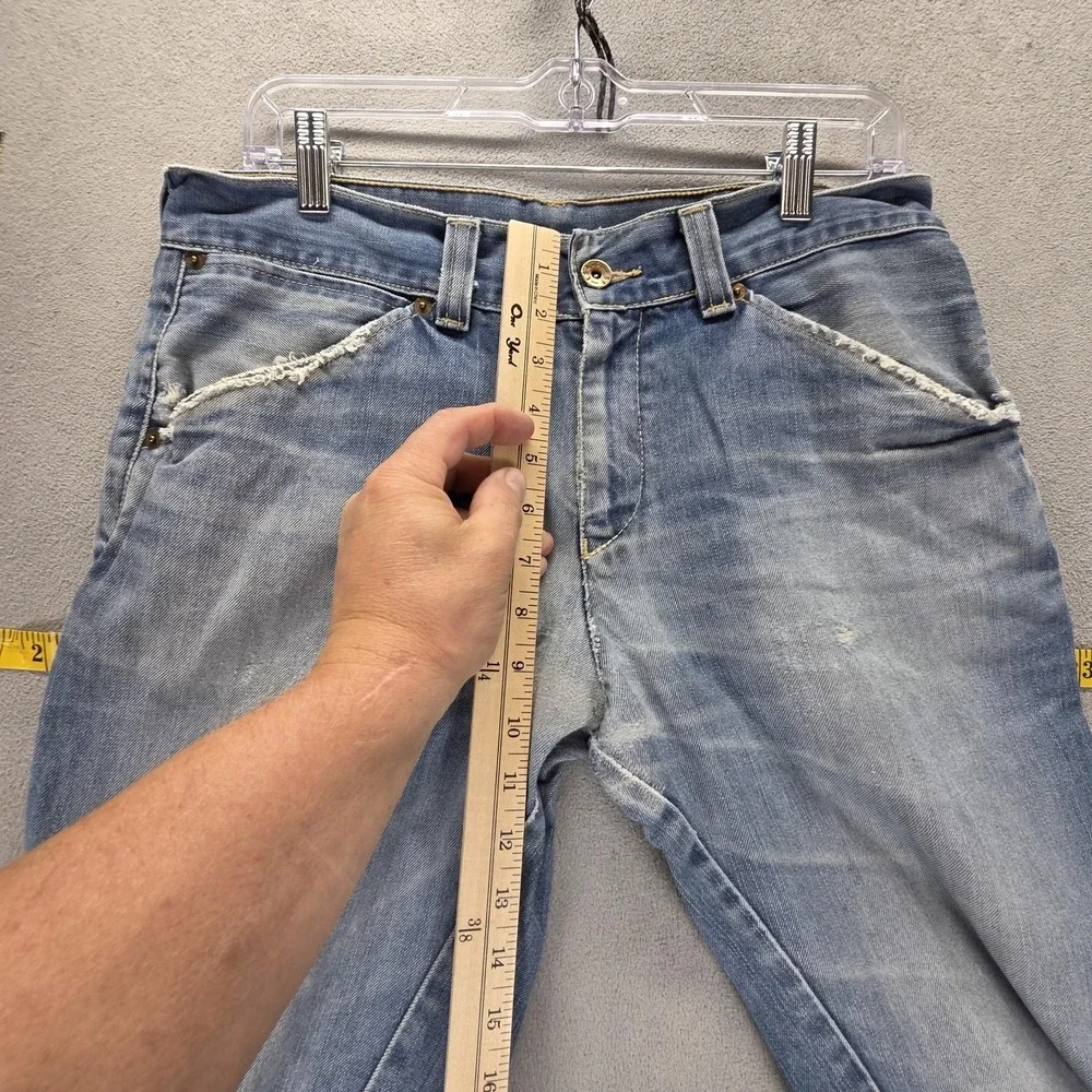 Vintage Levis Engineered Jeans Mens 32x32 Blue Twisted Flap Pockets Medium Wash